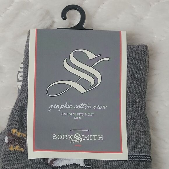 Socksmith Guitar Riff Crew Socks Multicolor Electric Acoustic Guitars OSFM New - Picture 6 of 7